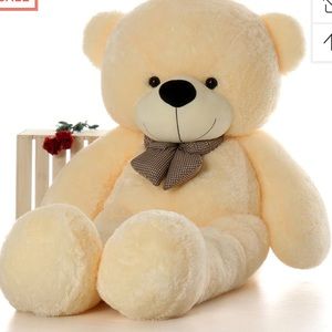 Cozy Cuddles Super Soft Huggable Jumbo Cream Giant Teddy Bear 72 inch